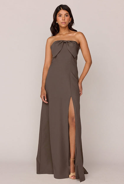 Monroe Crepe Dress | Made To Order | Espresso