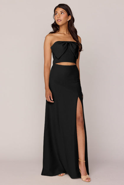 Monroe Crepe Top | Made To Order - Black