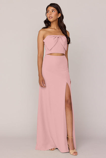 Monroe Crepe Top | Made To Order - Blushing Bride