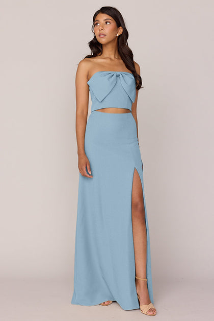Monroe Crepe Top | Made To Order - French Blue
