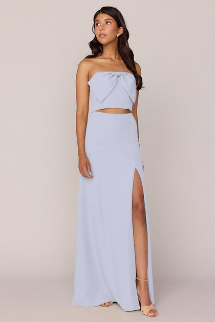 Monroe Crepe Top | Made To Order - Periwinkle