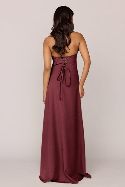 Monroe Crepe Dress | Made To Order | Cabernet