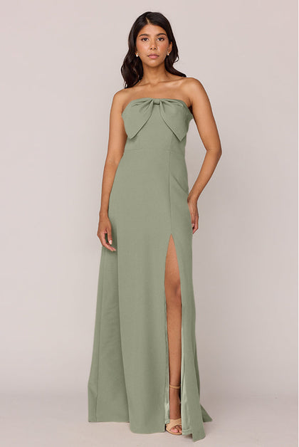 Monroe Crepe Dress | Made To Order | Moss