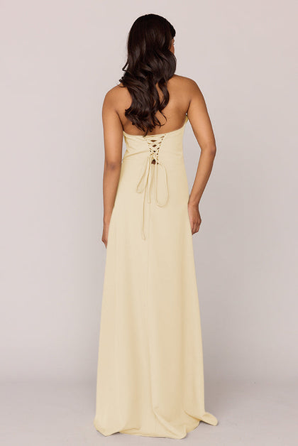 Monroe Crepe Dress | Made To Order | Pale Yellow