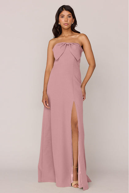 Monroe Crepe Dress | Made To Order | Rose Quartz