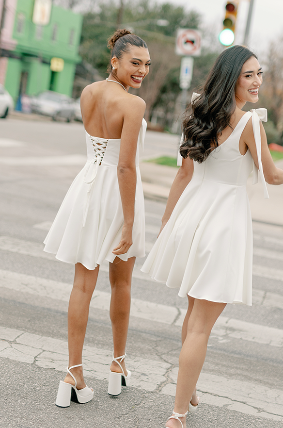 Monroe Crepe Mini Dress