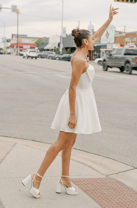 Monroe Crepe Mini Dress | Ready To Ship 2 Monroe Crepe Mini Dress | Ready To Ship 2
