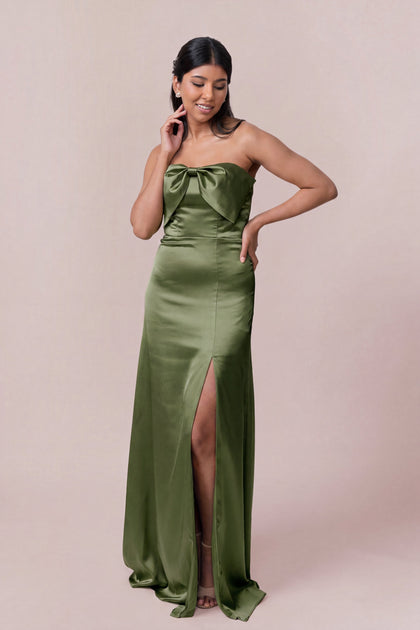 Monroe Satin Dress | Made To Order | Fern