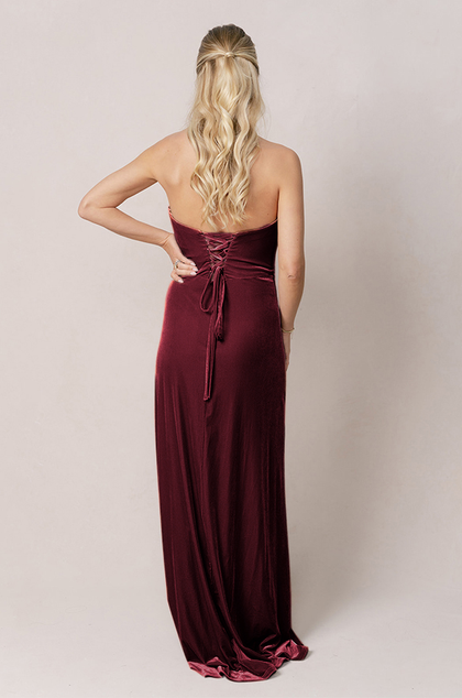 Model: Britt; Size: 4; Color: Burgundy