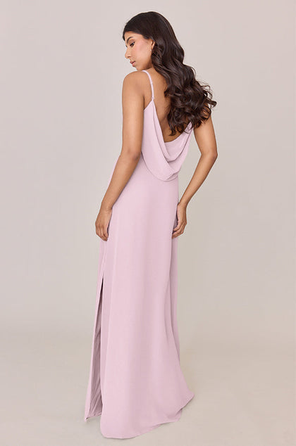 Nadia Chiffon Dress | Made To Order | Baby Pink