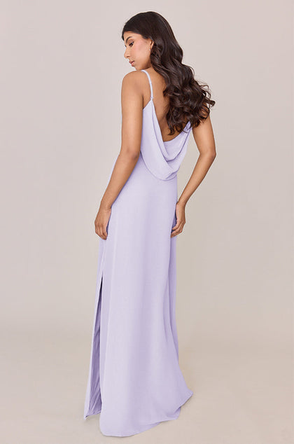 Nadia Chiffon Dress | Made To Order | Light Lavender
