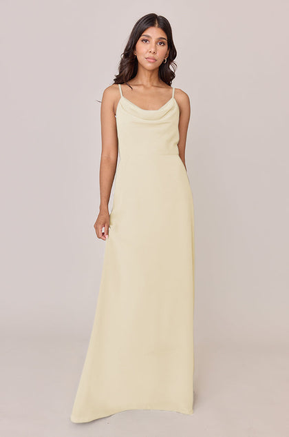 Nadia Chiffon Dress | Made To Order | Yellow