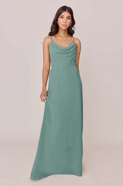 Nadia Chiffon Dress | Made To Order | Rosemary