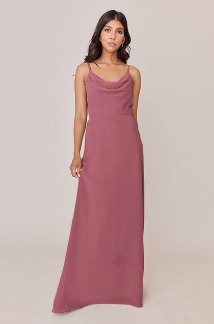 Nadia Chiffon Dress | Made To Order | Rosewood