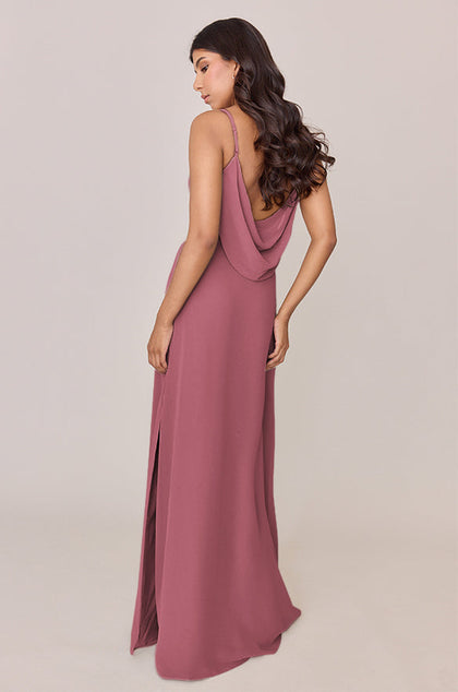 Nadia Chiffon Dress | Made To Order | Rosewood