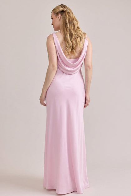 Nadia Satin Dress | Baby Pink
