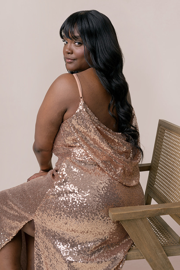 Nadia Sequin Dress | Made To Order Cabernet Nadia Sequin Dress | Made To Order Cabernet