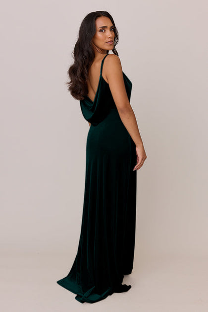 Nadia Velvet Dress | Made To Order | Emerald
