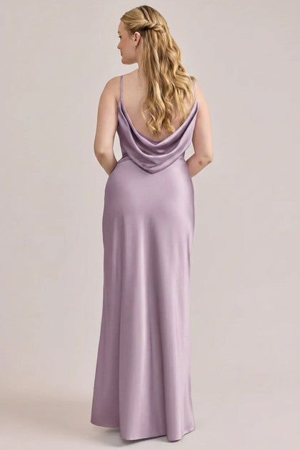 Nadia Satin Dress | Made To Order | Lilac