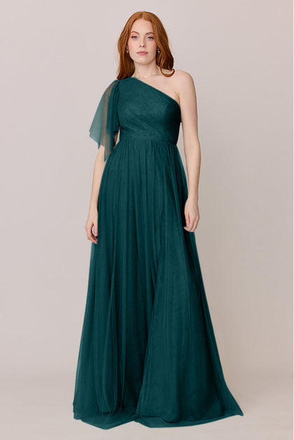 Navea Convertible Tulle Dress | Made To Order | Classic Emerald