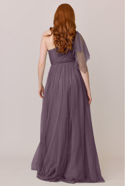 Navea Convertible Tulle Dress | Made To Order | Dusty Purple