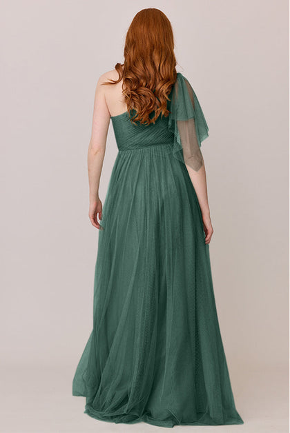 Navea Convertible Tulle Dress | Made To Order | Greenery