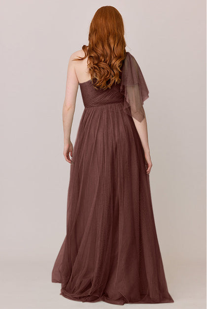 Navea Convertible Tulle Dress | Made To Order | Mahogany