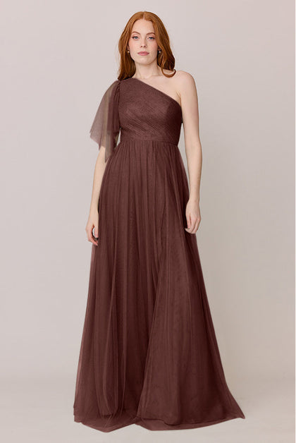 Navea Convertible Tulle Dress | Made To Order | Mahogany