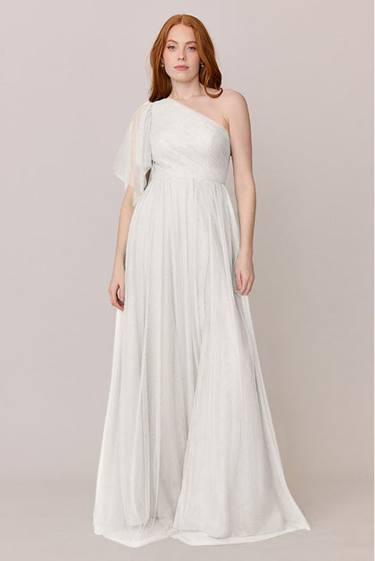 Navea Convertible Tulle Dress | Made To Order | White Pearl