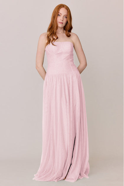 Nicola Tulle Dress | Made To Order | Baby Pink