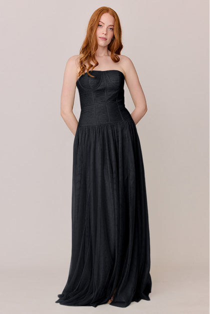 Nicola Tulle Dress | Made To Order | Black