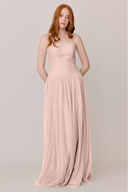 Nicola Tulle Dress | Made To Order | Blush