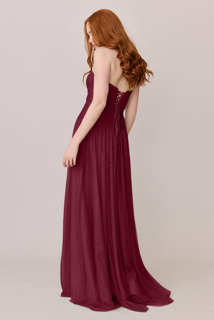 Nicola Tulle Dress | Made To Order | Cabernet