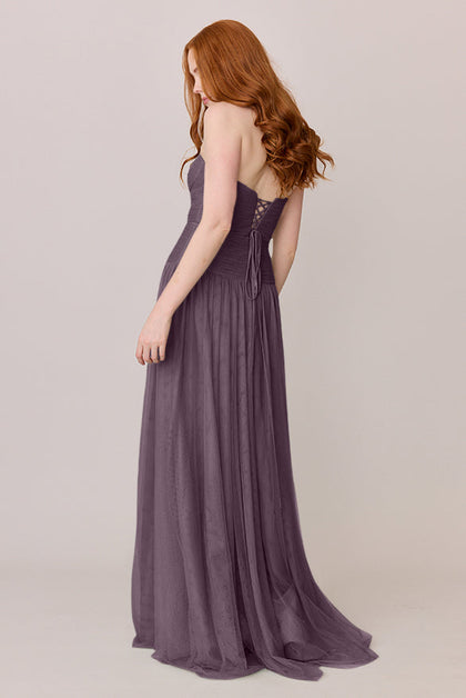 Nicola Tulle Dress | Made To Order | Dusty Purple