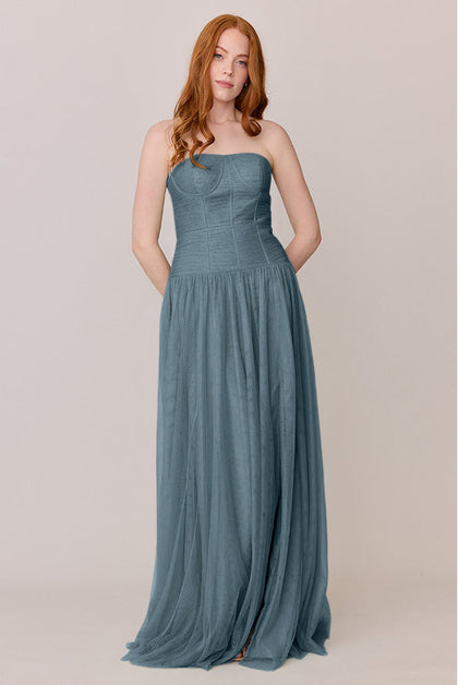 Nicola Tulle Dress | Made To Order | Eucalyptus