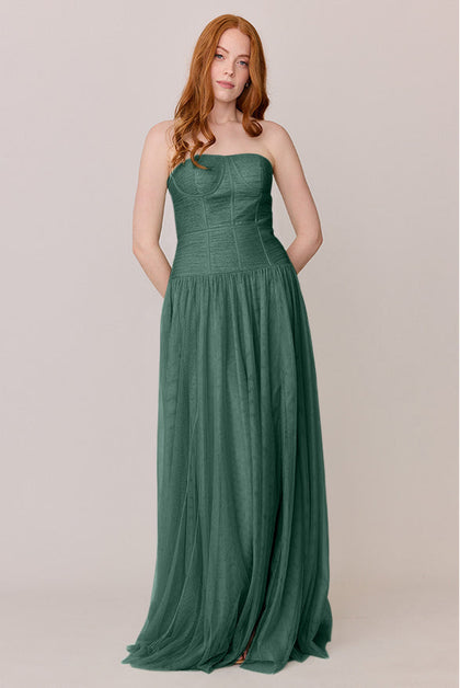 Nicola Tulle Dress | Made To Order | Greenery