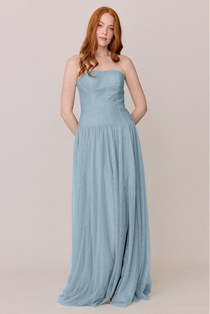 Nicola Tulle Dress | Made To Order | Light Blue
