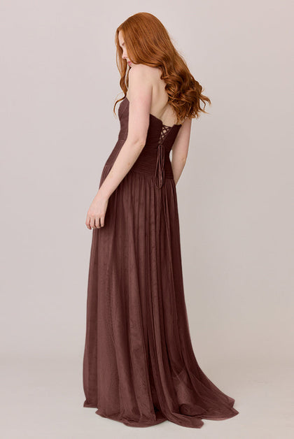 Nicola Tulle Dress | Made To Order | Mahogany