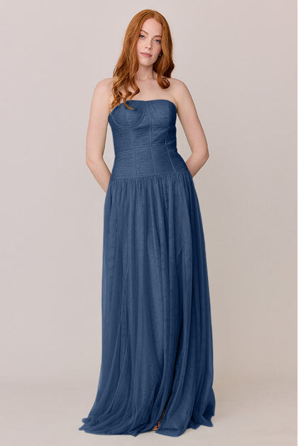 Nicola Tulle Dress | Made To Order | Romantic Blue