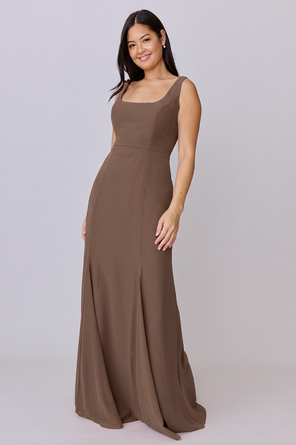 Nicole Chiffon Dress | Made To Order | Truffle
