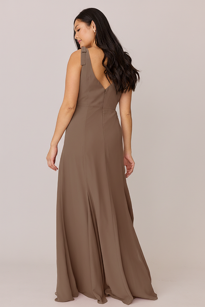 Nicole Chiffon Dress | Made To Order | Truffle
