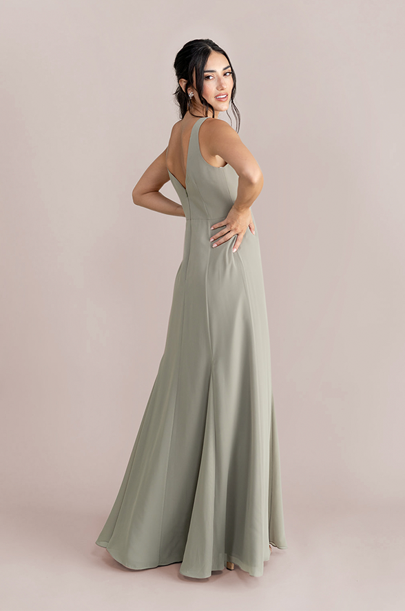 Nicole Chiffon Dress | Made to Order Marsala Nicole Chiffon Dress | Made to Order Marsala