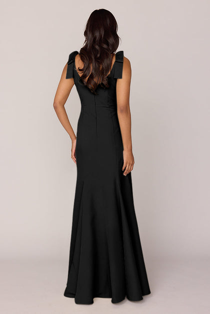 Nicole Crepe Dress | Made To Order | Black