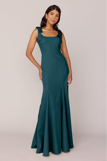 Nicole Crepe Dress | Made To Order | Classic Emerald