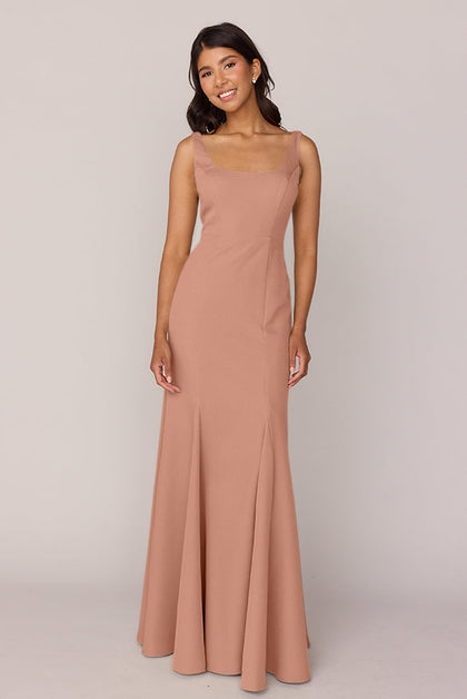Nicole Crepe Dress | Made To Order | Desert Rose