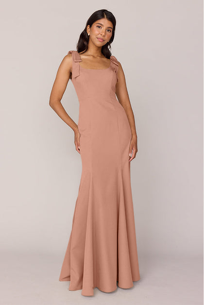 Nicole Crepe Dress | Made To Order | Desert Rose