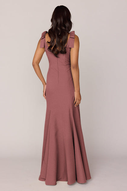 Nicole Crepe Dress | Made To Order | Dusty Rose