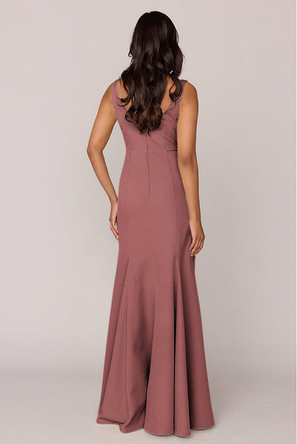 Nicole Crepe Dress | Made To Order | Dusty Rose