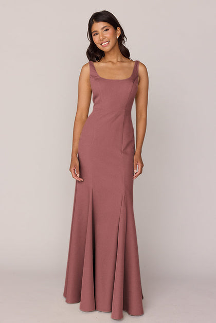 Nicole Crepe Dress | Made To Order | Dusty Rose