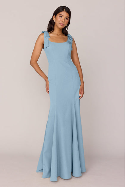 Nicole Crepe Dress | Made To Order | French Blue